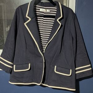 Modcloth sunny Girl Casual Blazer- Navy